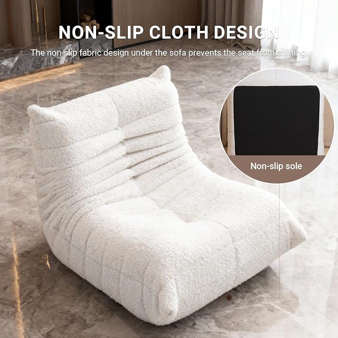 Giant Bean Bag Chair for Adults, Comfy Chair for Bedroom, Memory Foam Chair - Image 6