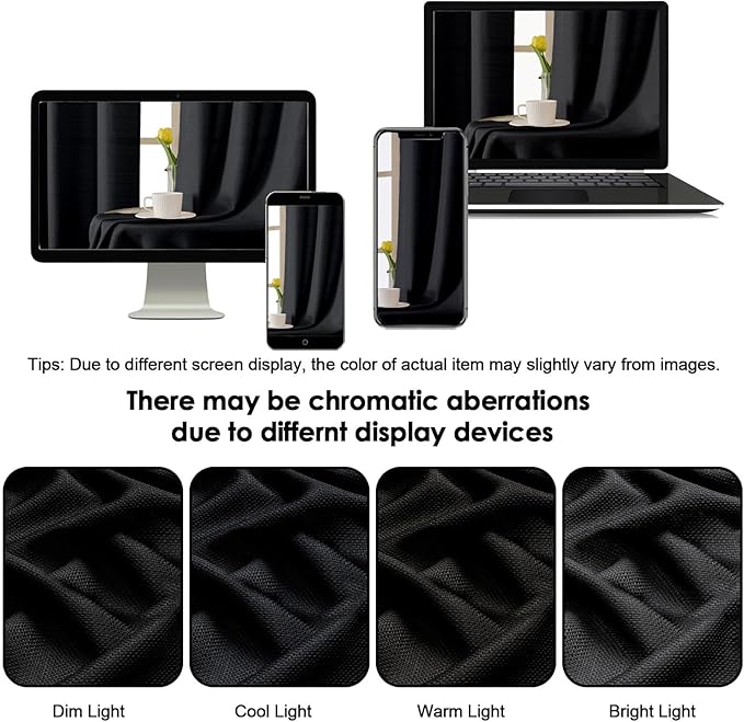 OWENIE Bob 1 PCS Black Valances - Image 8