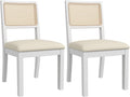 Westice Rattan Dining Chairs Set of 2, Farmhouse Natural Dining Room Chairs by ChairsforHomeLivingRoom