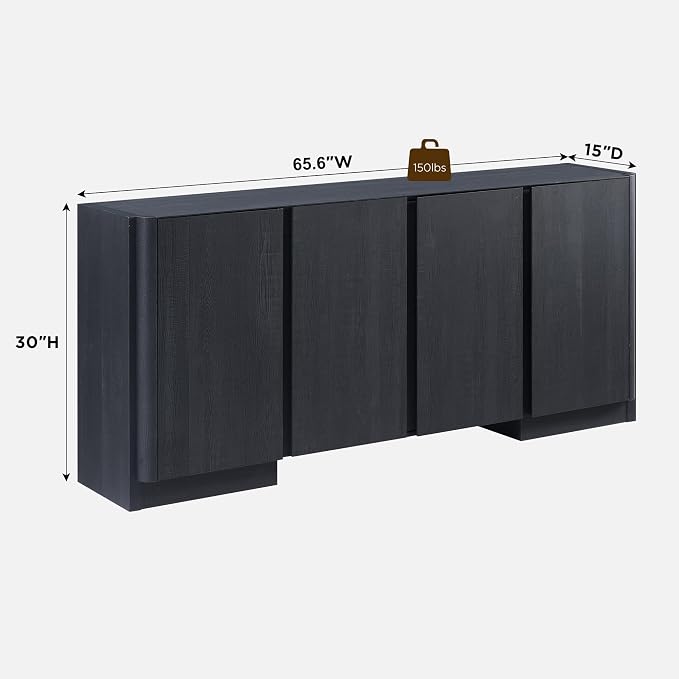JXQTLINGMU 66" Large Sideboard Buffet Cabinet - Image 2