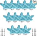 Starfish Drawer Knobs Coastal Kitchen Cabinet Knos Beach Themeb Knob Ceramic by Brosay