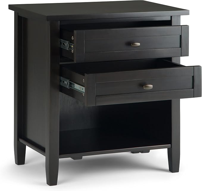 SIMPLIHOME Warm Shaker Bedside Table - Image 4