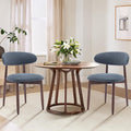 COLAMY Wooden Dining Chairs Set of 2, Modern Fabric Upholstered Dining Room by COLAMYHOME