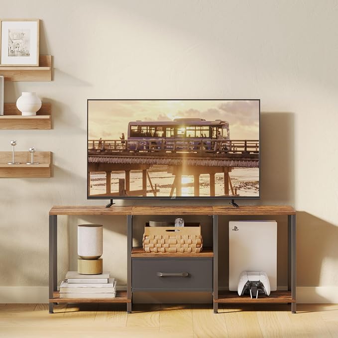 JARHETUN TV Stand with Fabric Drawer - Image 2