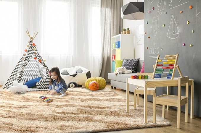 TWINNIS Super Soft Shaggy Rugs Fluffy Carpets, 6x9 Feet, Indoor Modern Plush - Image 4