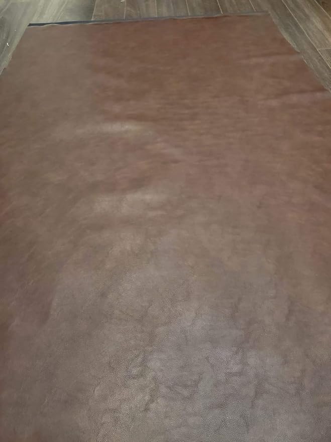NAT Leathers | Brown Fenice Soft Faux Vegan Leather PU | 1 Yard Cut by Yard | - Image 4