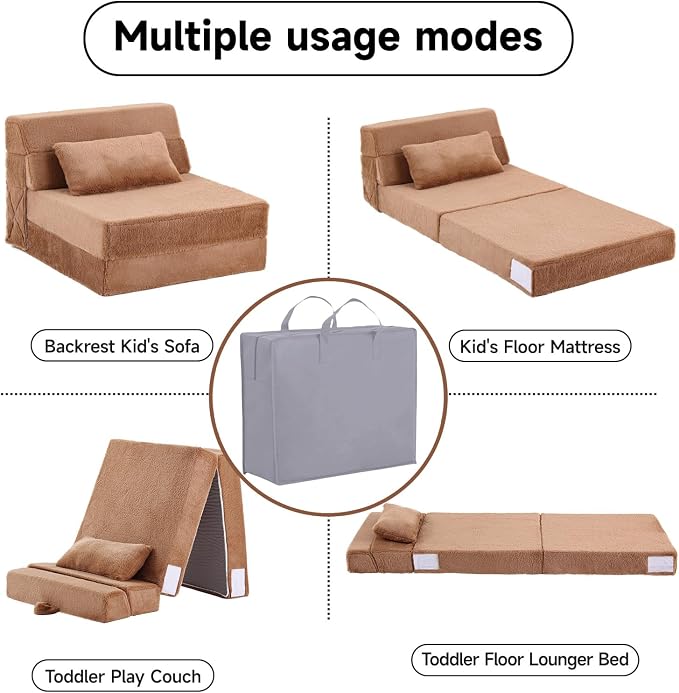 Tiita Convertible Folding Kids Sofa Bed - Image 5