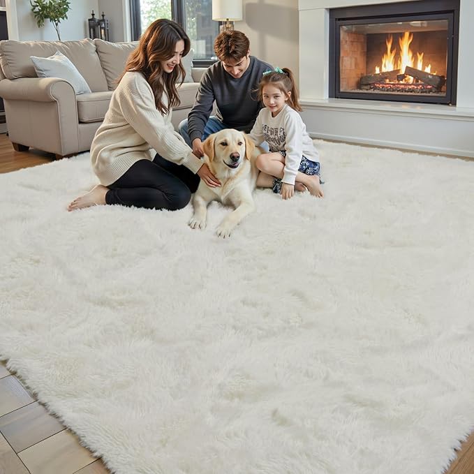 Rugs for Bedroom 4x6, Alfombras para Salas Shag Large Plush Soft Area Rug - Image 7