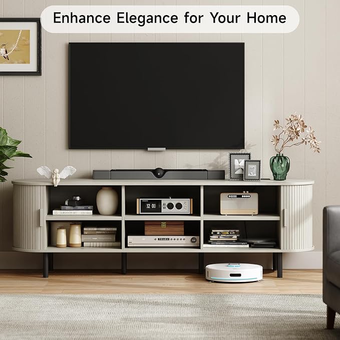 ONBRILL 70.8" TV Stand with Power Outlet - Image 3