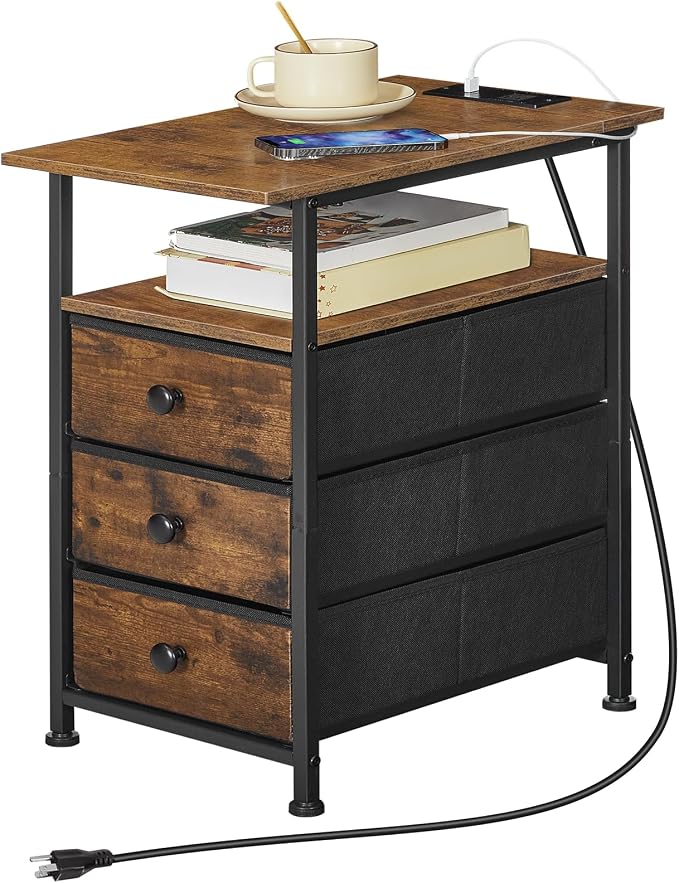HOOBRO End Table, Narrow Side Table - Image 9