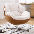 BESTANO Swivel Accent Chair, Chenille Upholstered Modern Living Room Chair by BESTANO