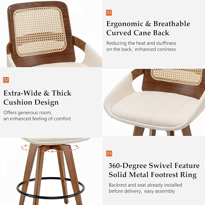 Bar Height Bar Stools Set of 4 - Image 3