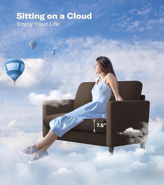Welzona Loveseat, Comfy Teddy Love Seat - Image 7