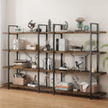 OtterOasis Bookshelf Set, Heavy Duty 4-Tier Industrial Bookcase, 120lbs Shelf by OtterOasis
