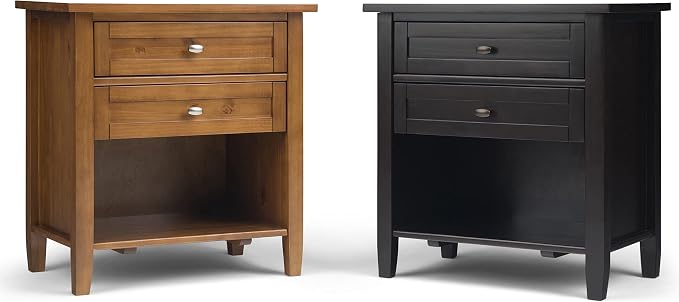 SIMPLIHOME Warm Shaker Bedside Table - Image 12
