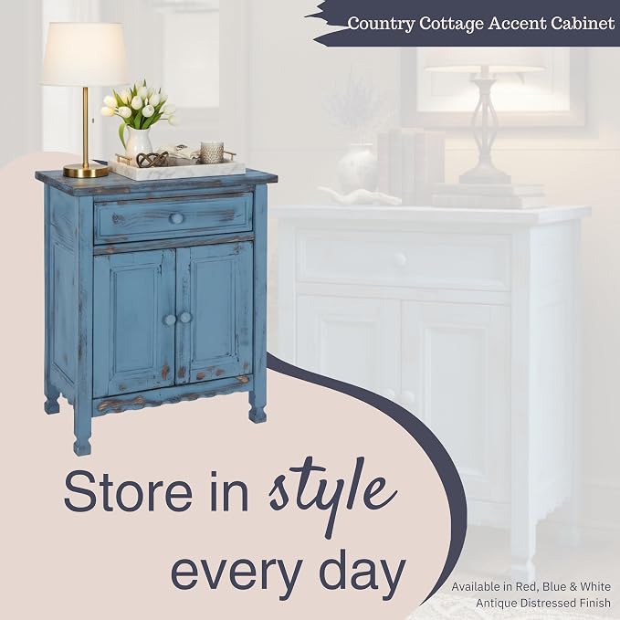 Alaterre Furniture Country Cottage Accent Cabinet - Image 4