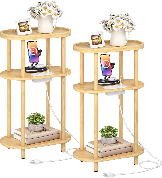 HOOBRO Small Narrow Side Table by HOOBRO