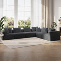Novilla 141" Modular Sectional Sofa, Modern Cloud Sectional Couch by Novilla