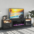 PRETZI Fireplace TV Stand with 36" Fireplace Up to 90" TVs, Remote Control by PRETZI