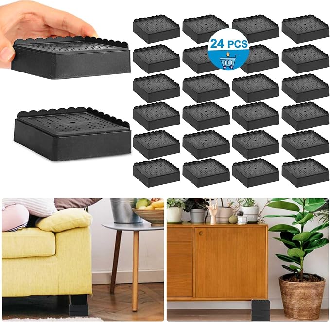 Bed Risers 1 inch, 2 inch, 3 inch, 4 inch Heavy Duty, Adjustable Furniture Riser - Image 8