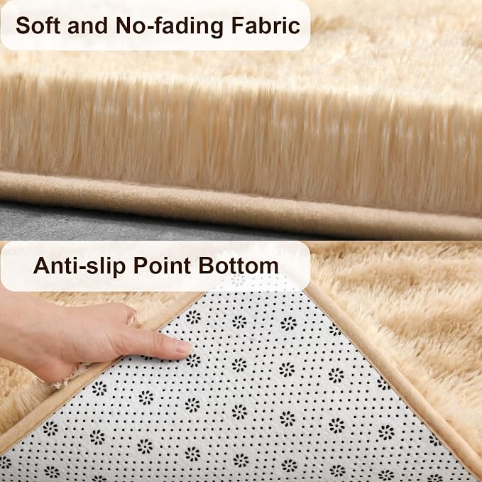 TWINNIS Super Soft Shaggy Rugs Fluffy Carpets, 6x9 Feet, Indoor Modern Plush - Image 9