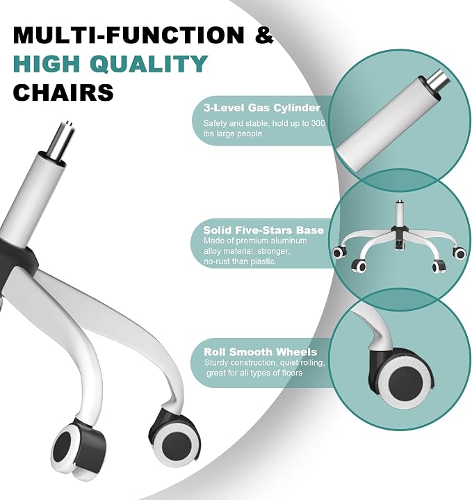 Mimoglad Office Chair, High Back Ergonomic Desk Chair - Image 7