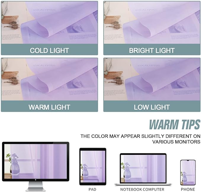 Small Sheer Curtains 2 Panels Set, Kitchen Curtains 36 Inch Length, Elegant - Image 7