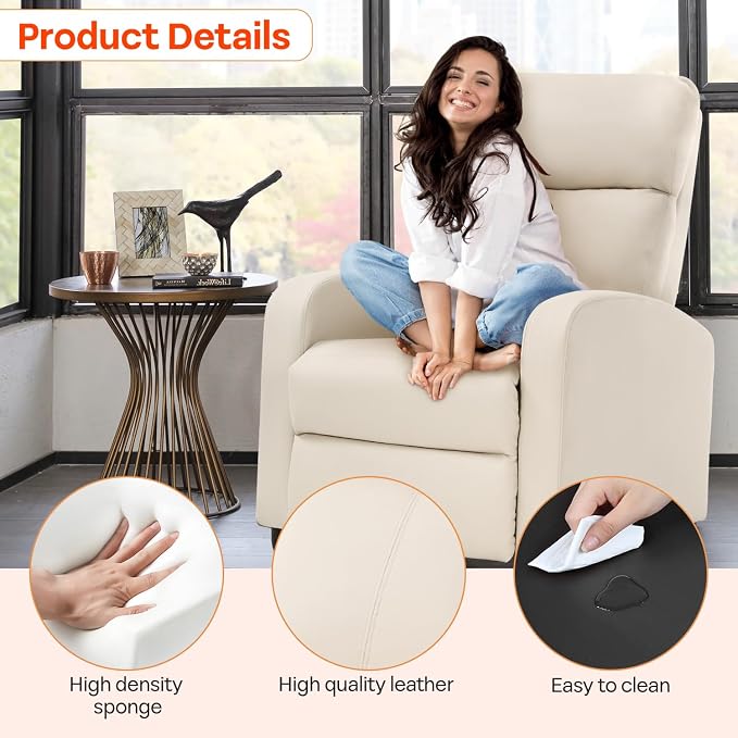 FDW Recliner Chair Massage Chair Reading Chair Reclining Sofa Home Theater - Image 7