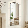 Besdomus Arched Mirror Full Length: 21"x56" French Black Vintage Full Body by Besdomus