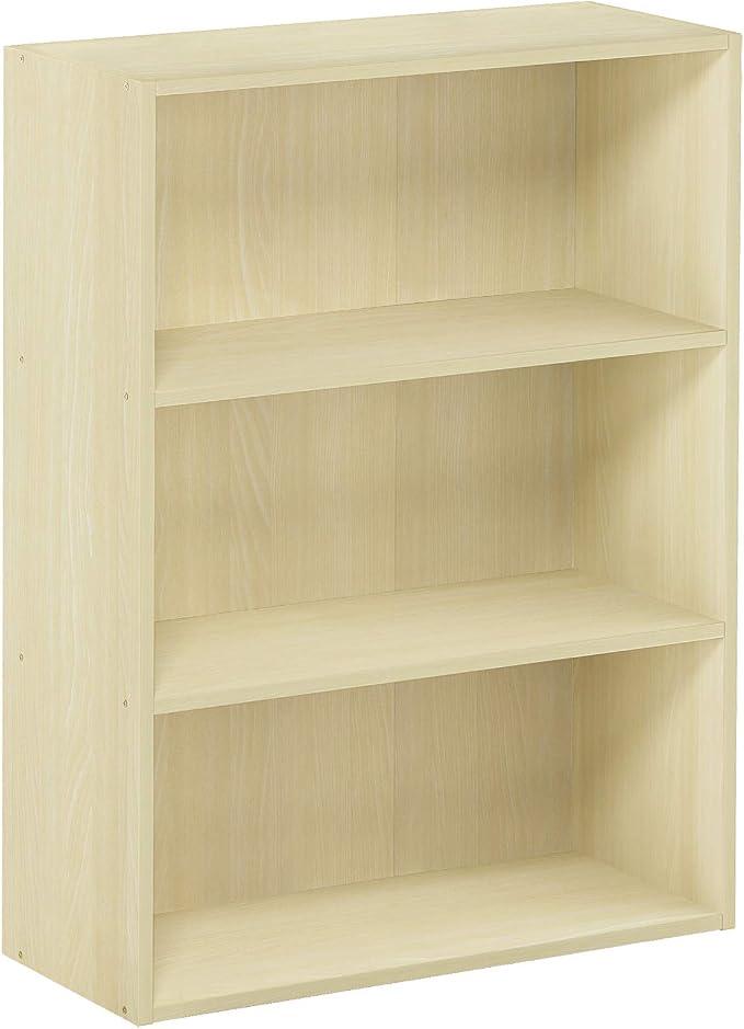 Furinno PASIR Book Shelf, 3-Tier Bookshelf, Storage Shelves Bookcase, 9.7 x - Image 8