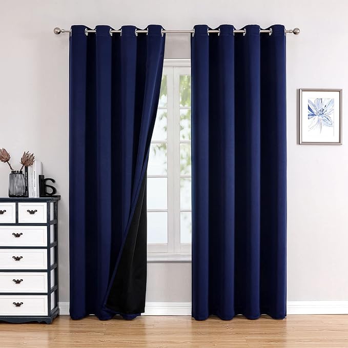 ChrisDowa 100% Blackout Curtains 102 inch Long by ChrisDowa