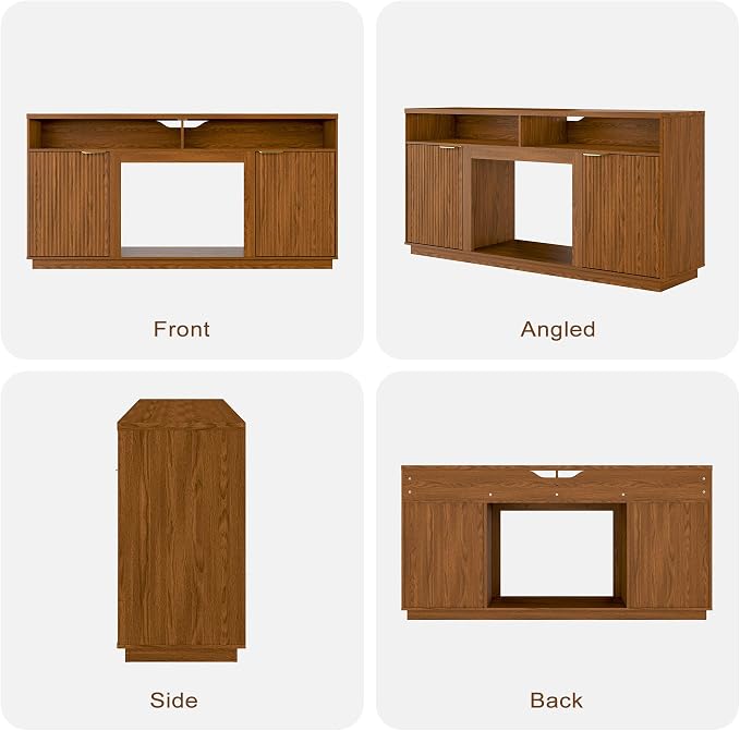 3-Piece Fluted Living Room Set Includes 2 Fluted Night Stand - Image 8