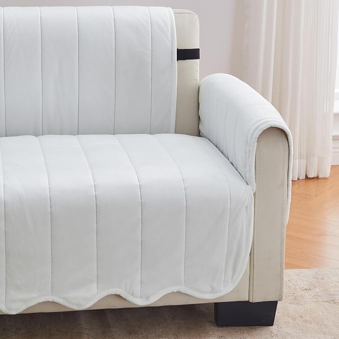 Great Bay Home Velvet Recliner Cover - Image 4