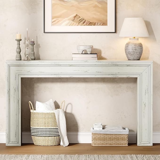 Rresyet 55 Inch Long Console Table, Sofa Table Behind Couch, Entryway Table - Image 3