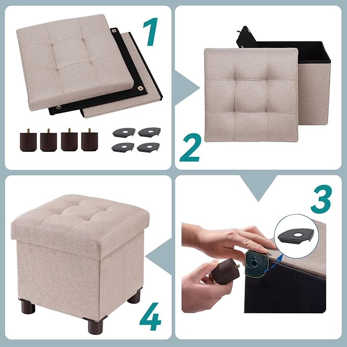BRIAN & DANY Small Ottoman - Image 3