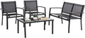 Vongrasig 4 Pieces Patio Furniture Sets, Outdoor Patio Conversation Sets by Vongrasig