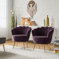 HULALA HOME Modern Velvet Accent Chairs Set of 2 by HULALAHOME