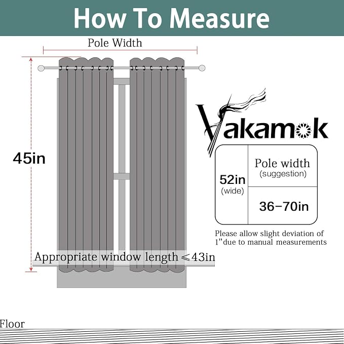 Yakamok Room Darkening Blackout Curtains - Image 6