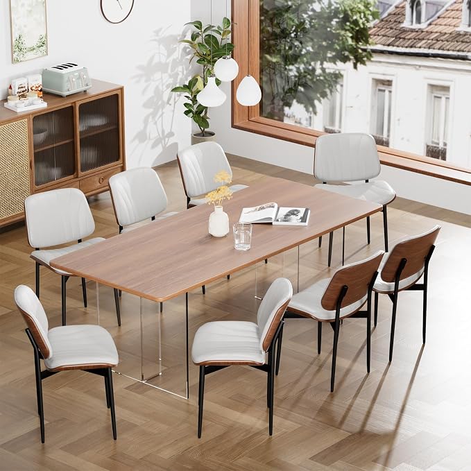 YaFiti Dining Chairs Set of 6, Dining Room and Kitchen Chairs, Mid Century - Image 3