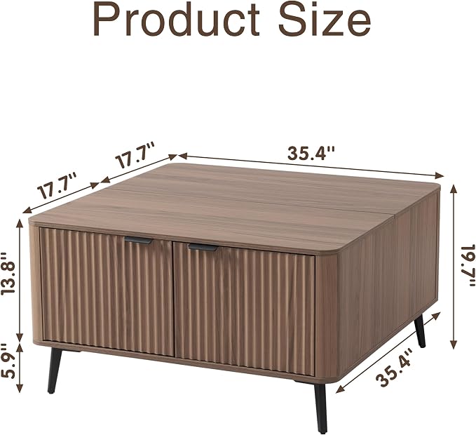 Fatmok Large Lift Top Coffee Table - Image 2