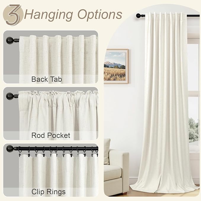 Pitalk Black Out Curtains for Living Room Boho Home Decoration Thermal - Image 6