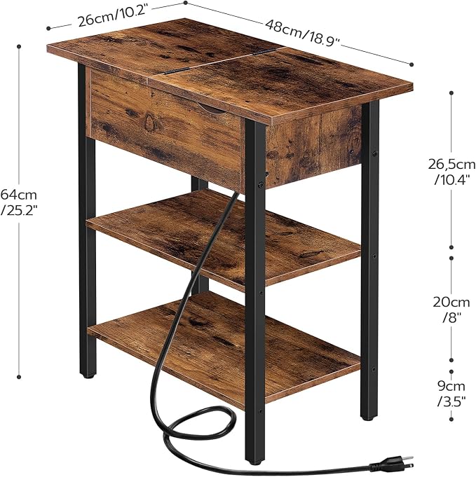 HOOBRO Set of 2 End Tables, Side Table - Image 3