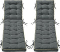 2 Pack 80x26 Inch Folding Chaise Lounge Cushion Quick Dry by AMCATON