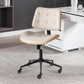 Home Office Desk Chair with Wheels, Adjustable Height Armless Office Chair by BERYTH