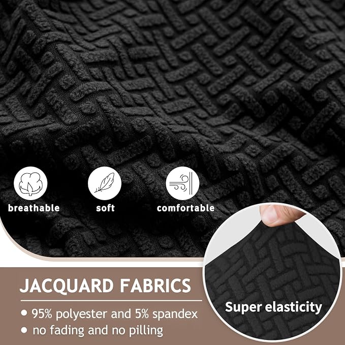 ALIECOM Recliner Sectional Couch Covers L Shape Stretch Corner Reclining - Image 4