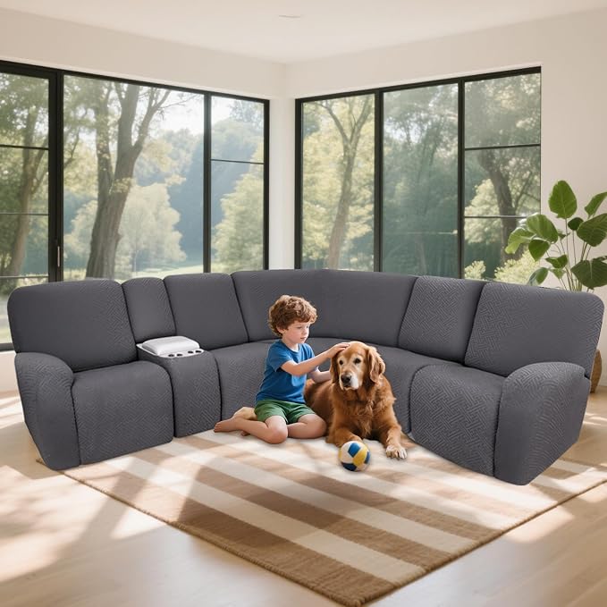 100% Waterproof Sectional Recliner Couch Covers - Image 2