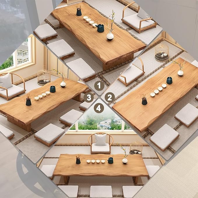 Rectangular Style Low Table, Japanese Floor Table, Tatami Table, Vintage Tea - Image 3