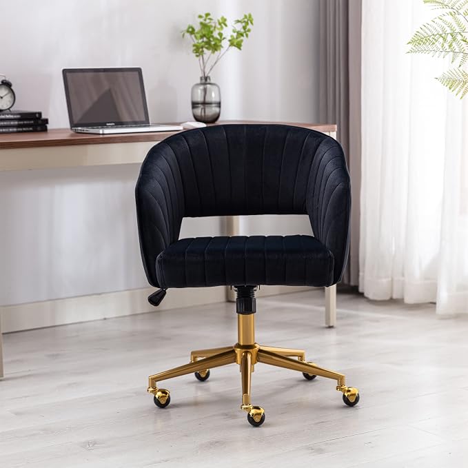 KCC Home Office Chair Swivel Desk Chair Accent Armchair Upholstered Modern - Image 9