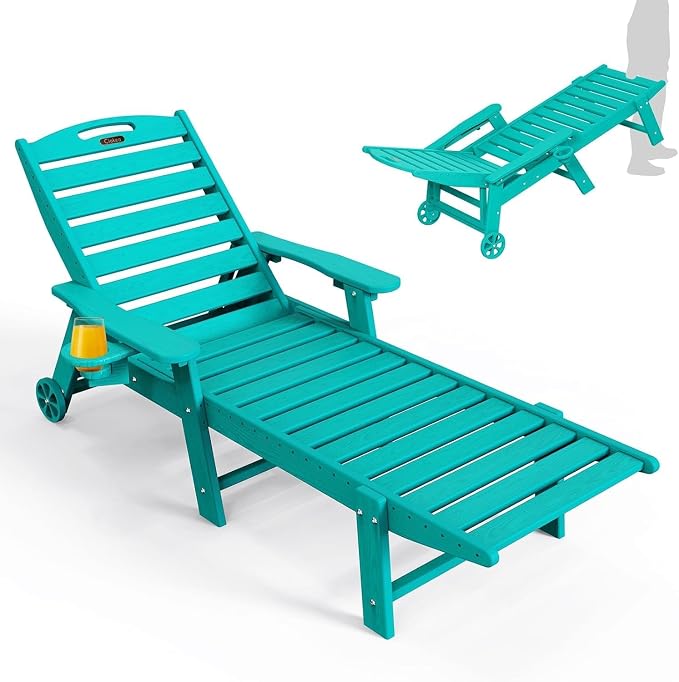 Ciokea Lounge Chair Outdoor, Oversized Chaise Lounge Chair by CIOKEA