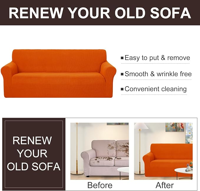 U-NICE HOME Loveseat Cover Stretch Couch Cover Sofa Cover Sofa Slipcover - Image 4